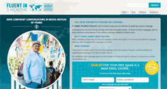 Desktop Screenshot of fluentin3months.com