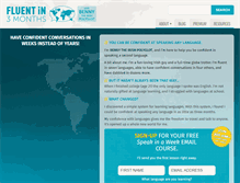 Tablet Screenshot of fluentin3months.com